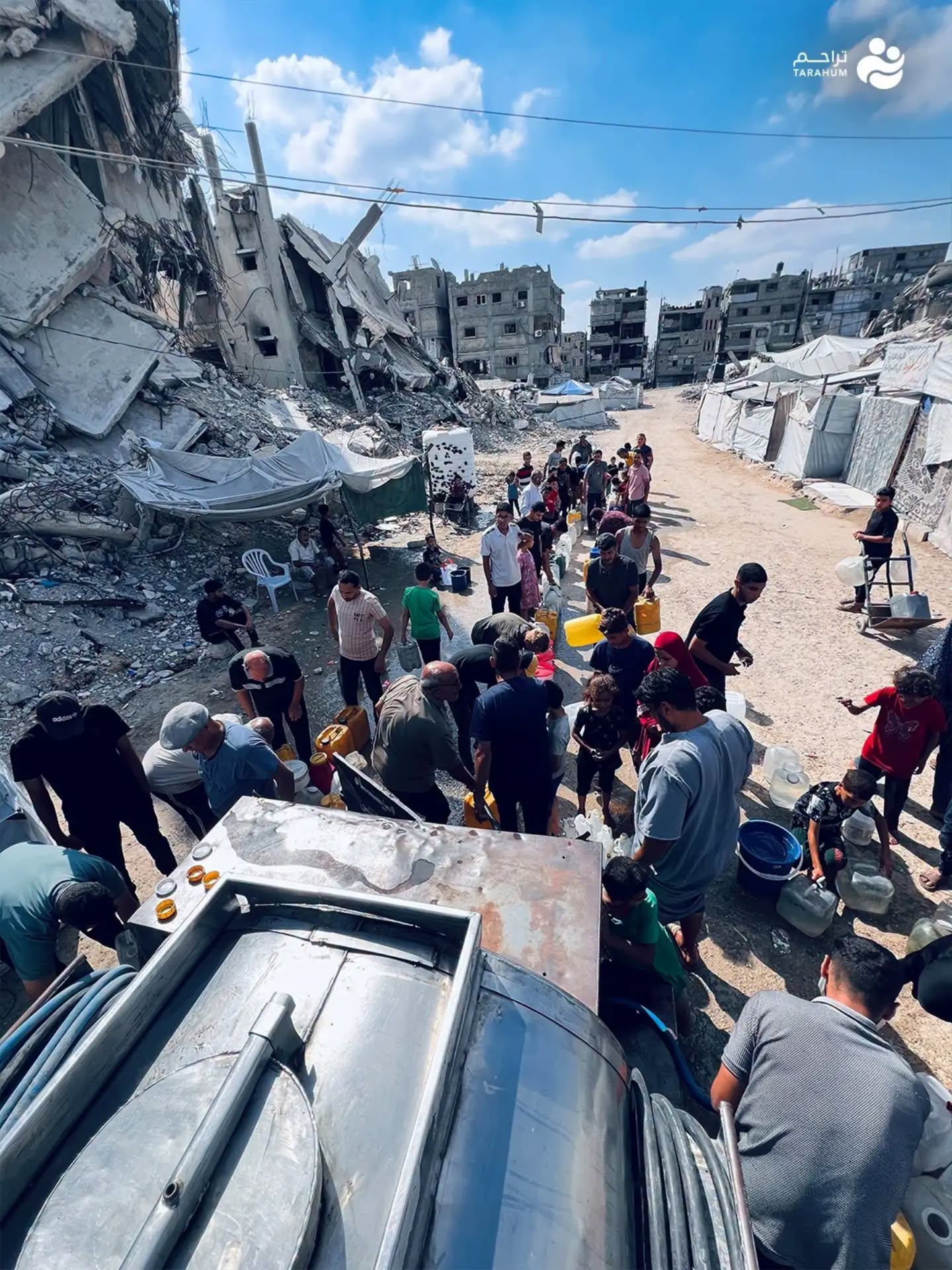 Thousands of Families in Gaza Benefit from the Water Distribution Project