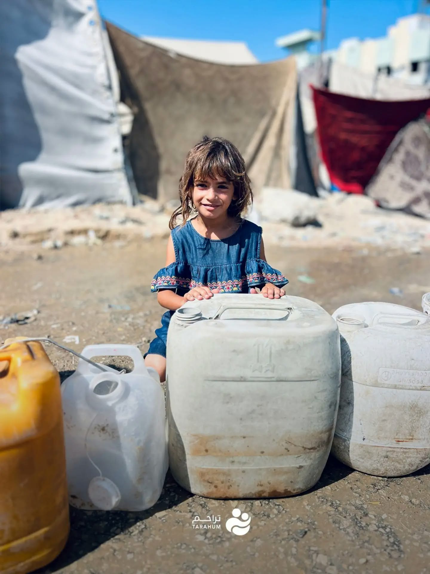 Terahum, Gazze’de 250 Aileye 5 Bin Litre Su Dağıttı
