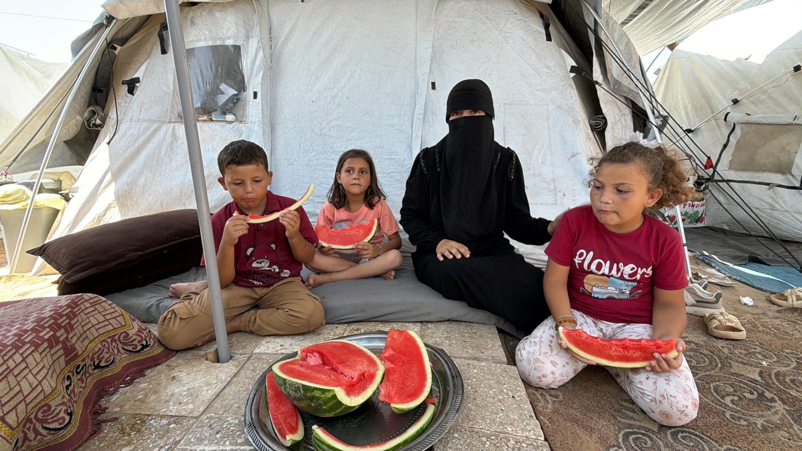 Watermelon Brings Refreshment to Displaced Families in Gaza